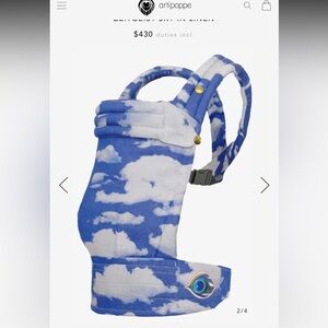 Artipoppe carrier cloud print
